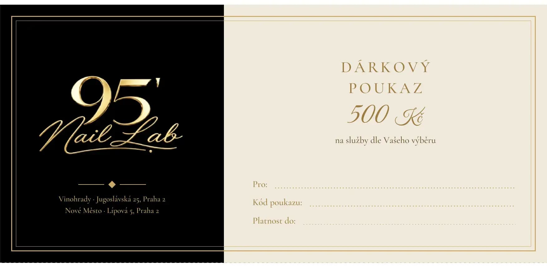 Dárkový poukaz 500 Kč